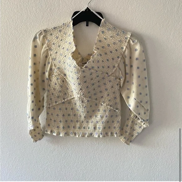 BB DAKOTA BY STEVE MADDEN Steve Madden Girl Talk Top In Ivory Size XS - Picture 5 of 7